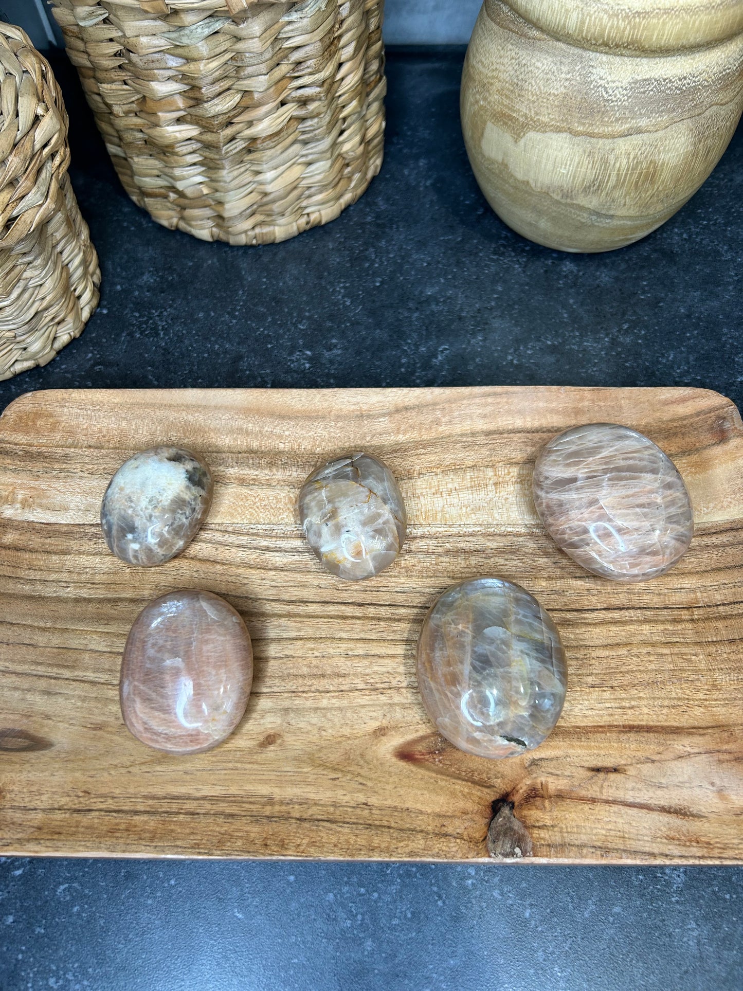 Peach Moonstone Palmstones
