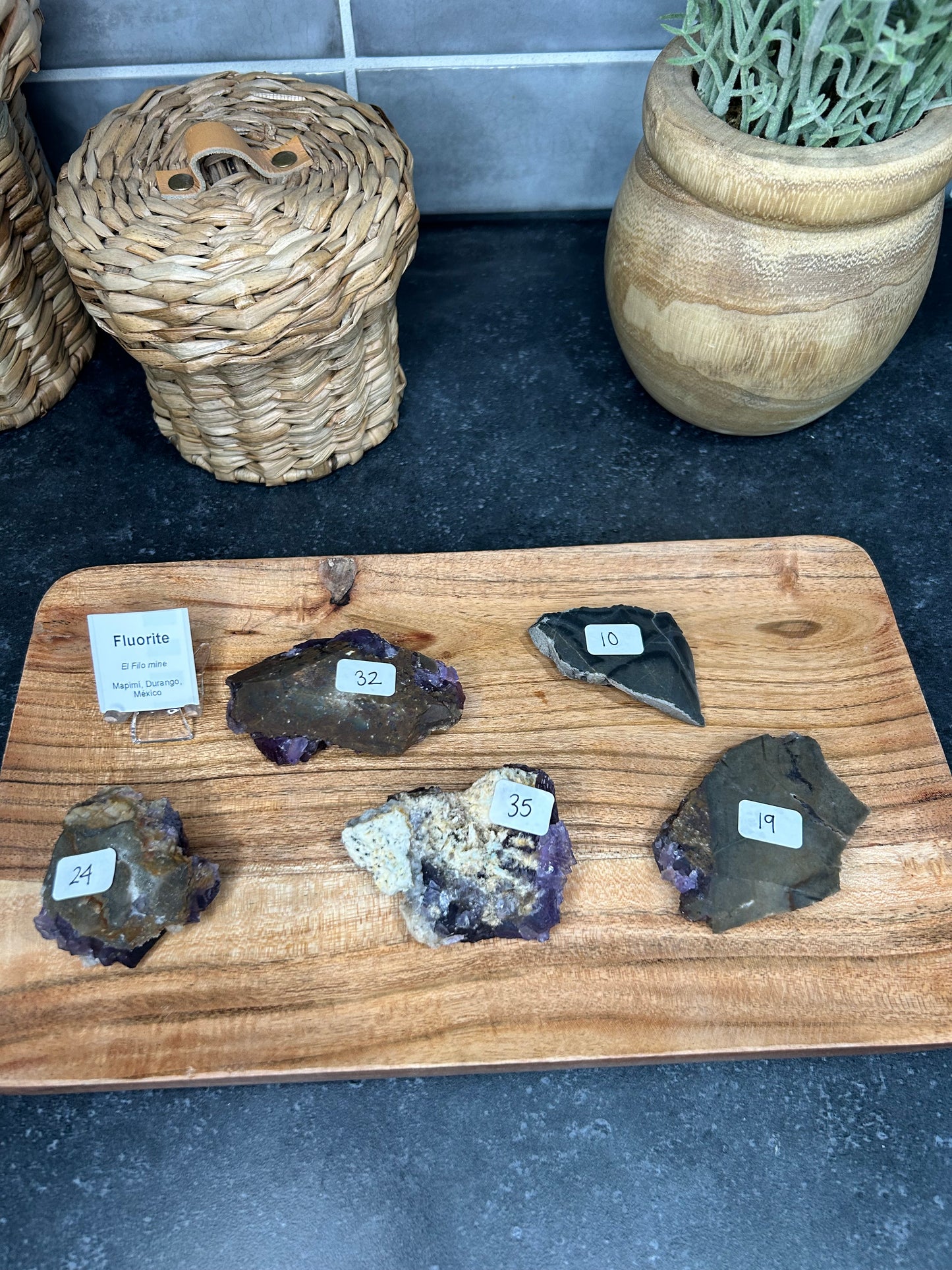 Etched Purple Fluorite Specimens