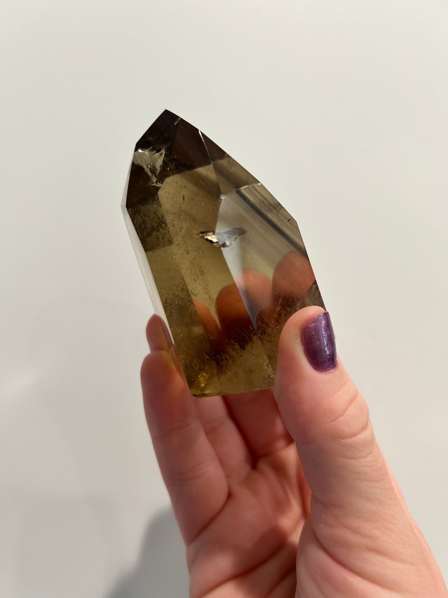 Smokey Citrine with Phantoms Tower