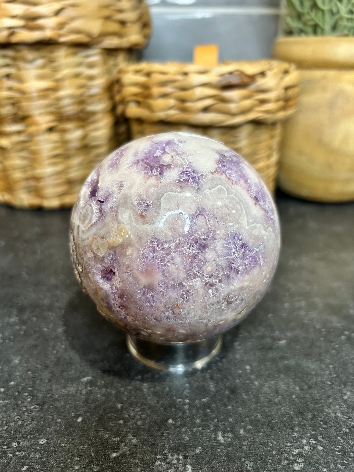 Pink/Purple Amethyst Sphere
