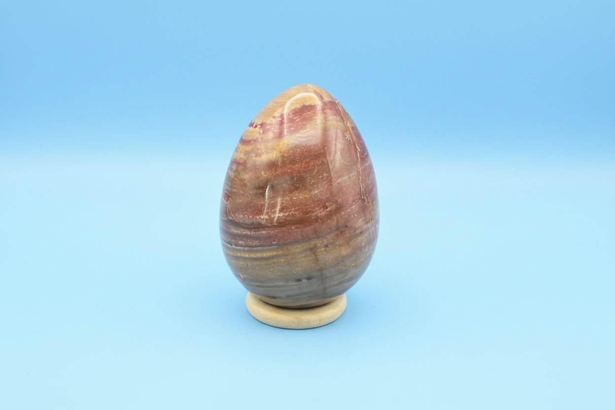 Pink Petrified Wood Egg