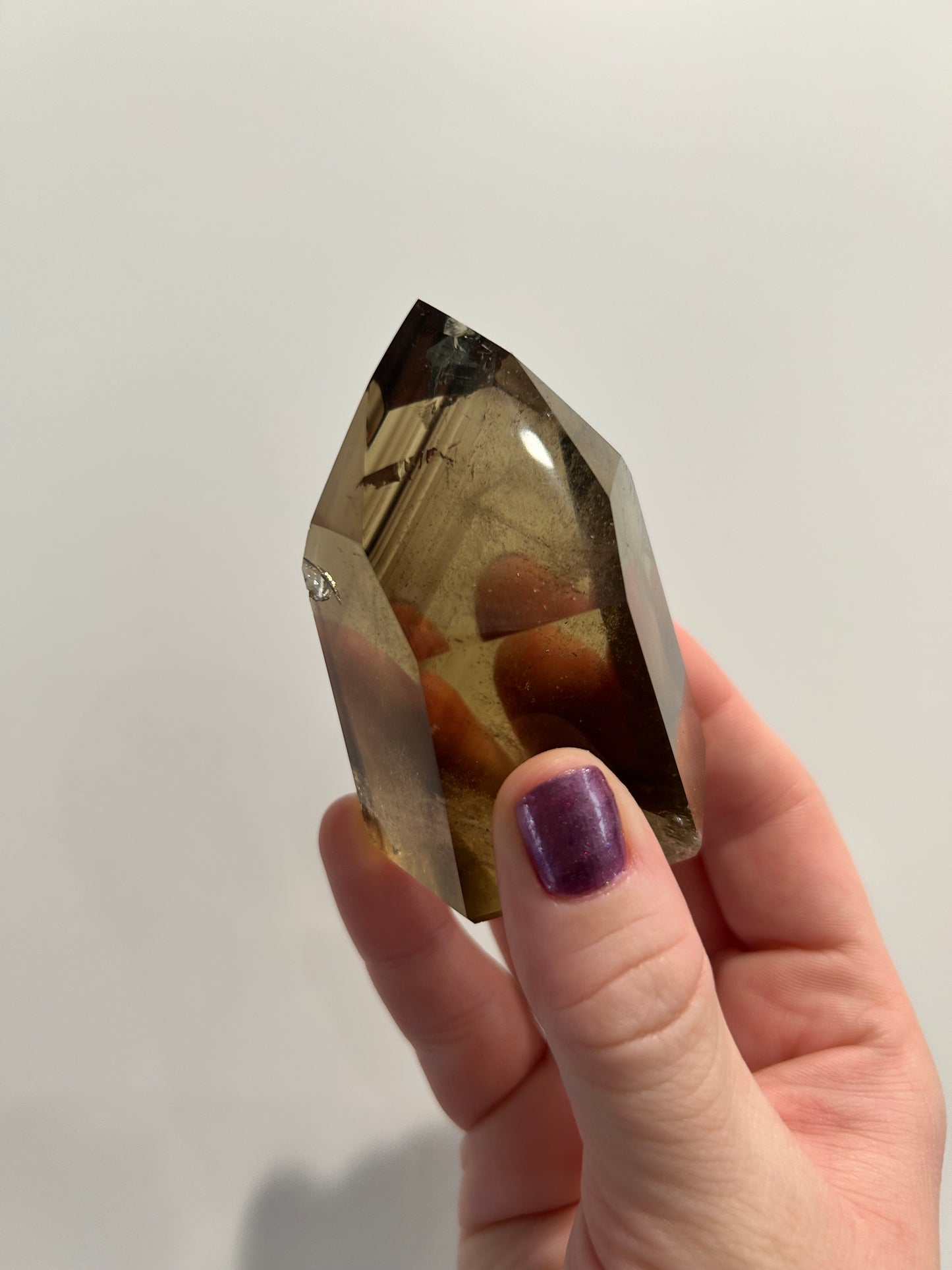 Smokey Citrine with Phantoms Tower