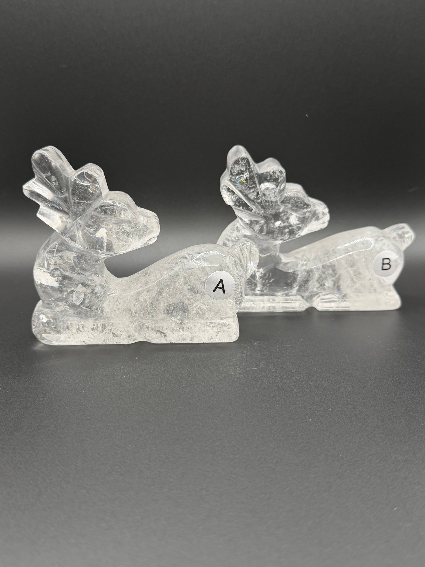 Clear Quartz Reindeer