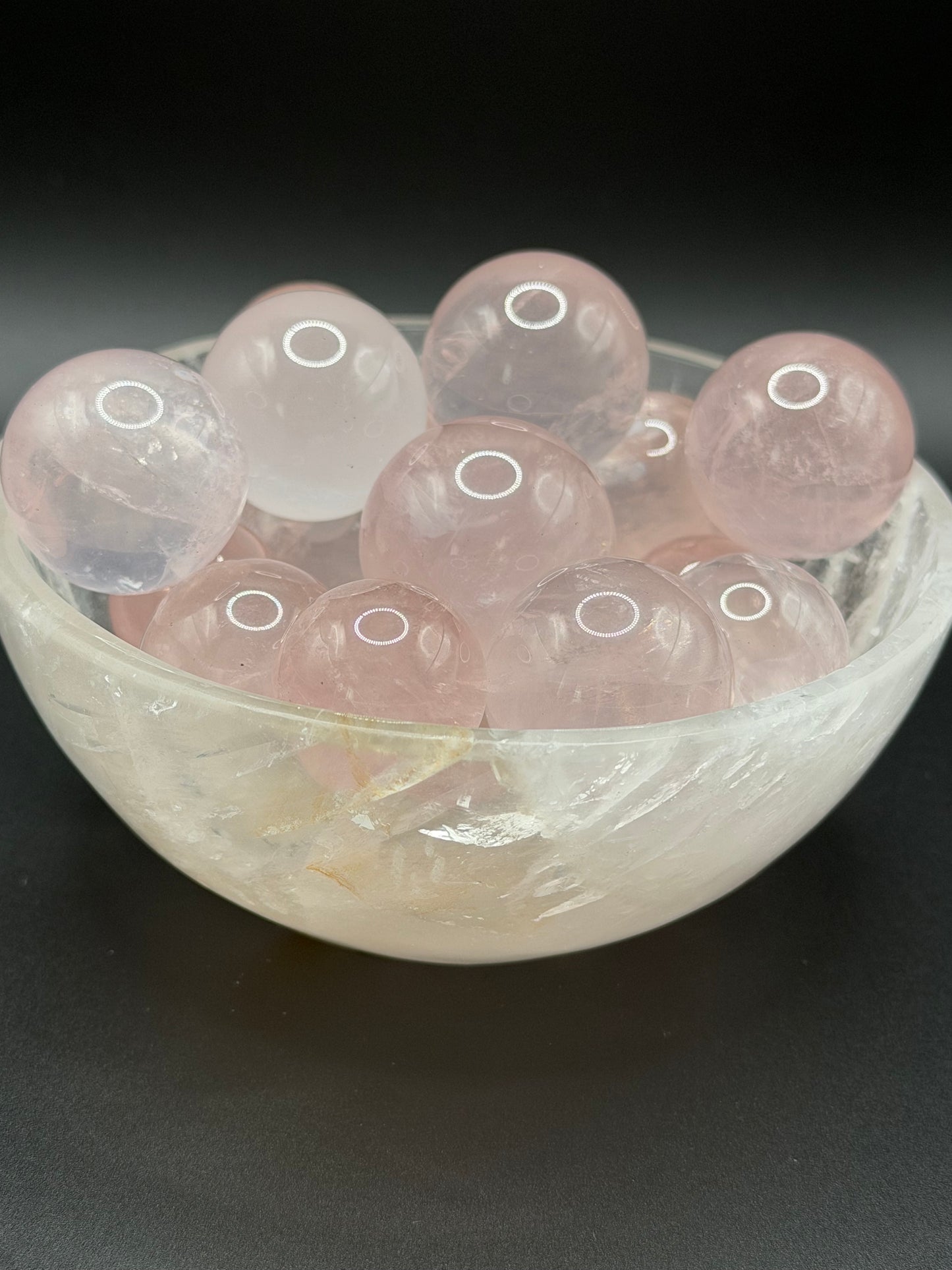 Mozambique Rose Quartz Spheres | Small