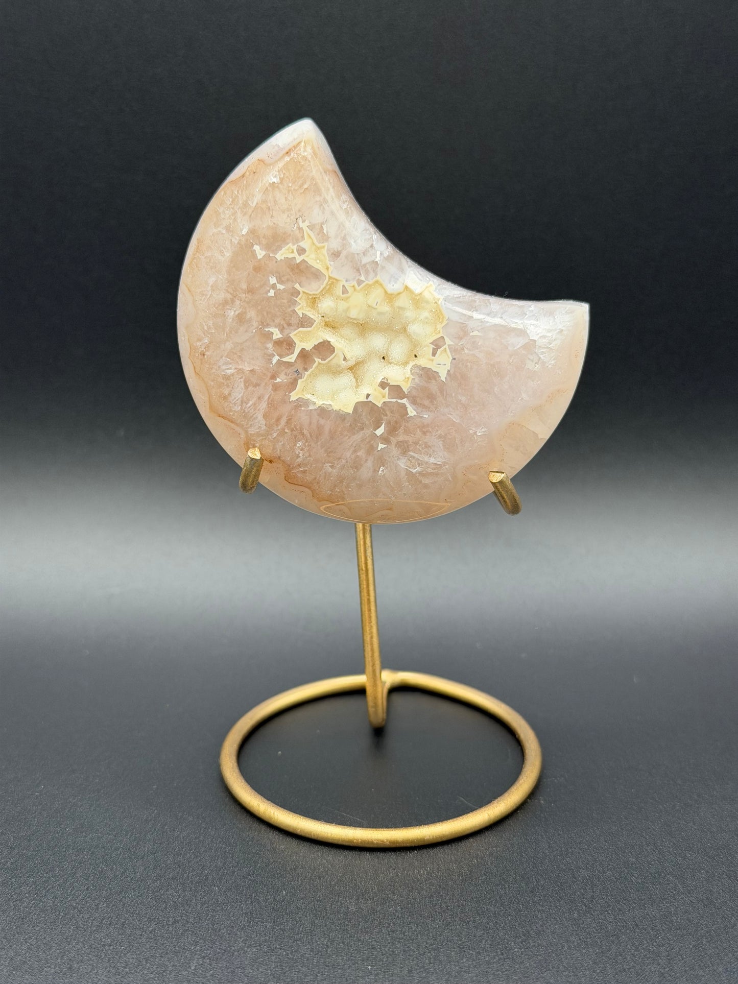 Druzy Agate Moon