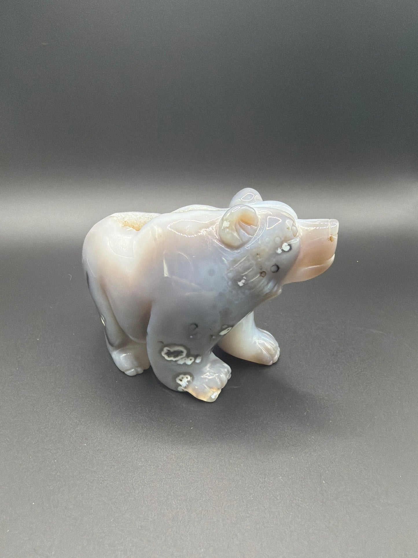Druzy Agate Bear