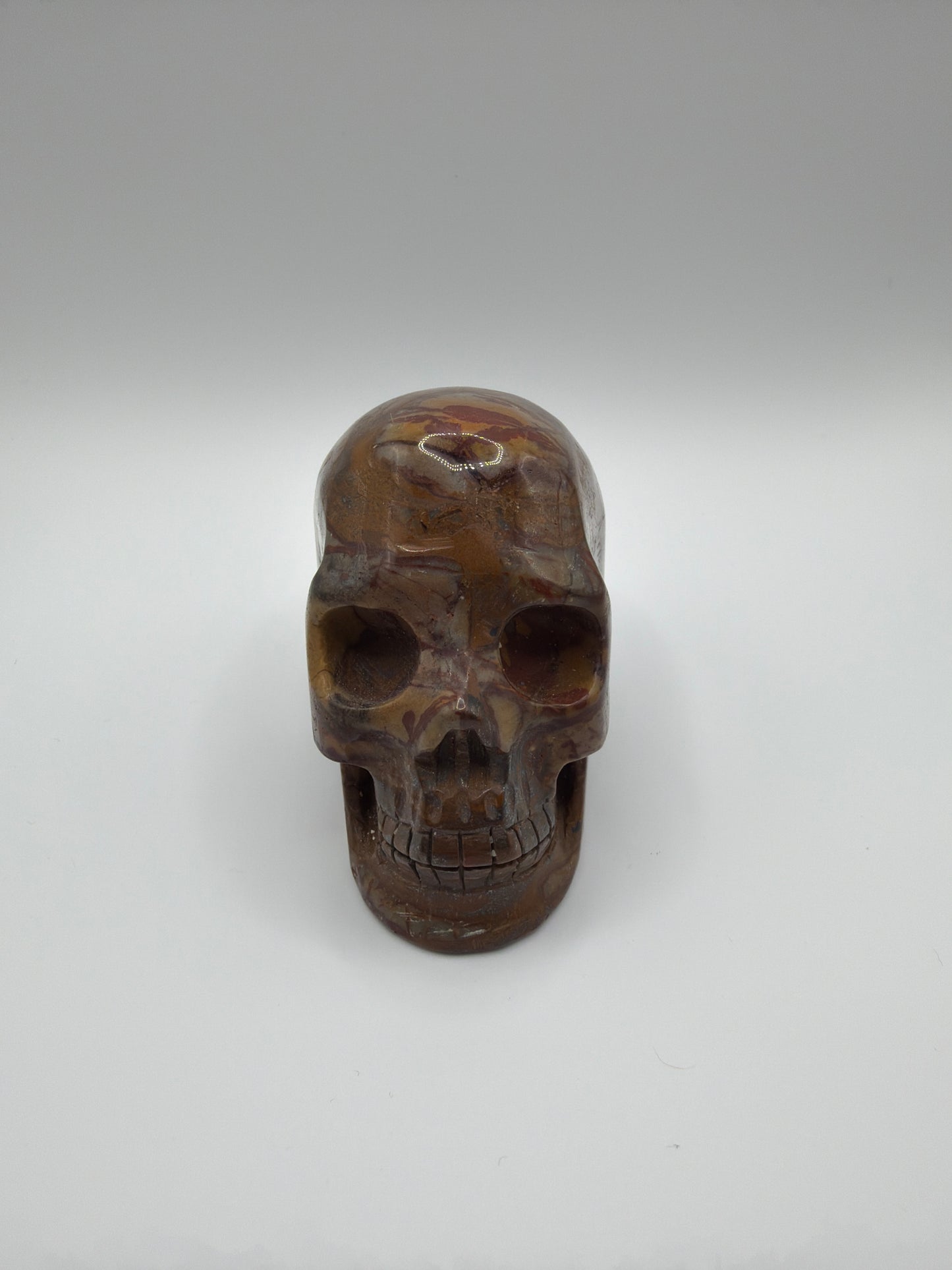 Golden Pietersite Skull