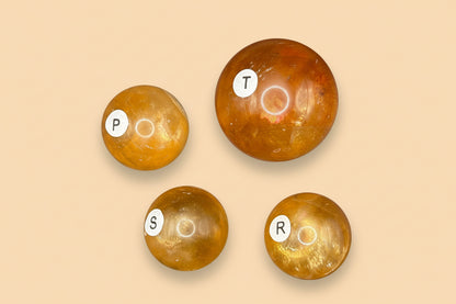 Honey Optical Calcite Spheres