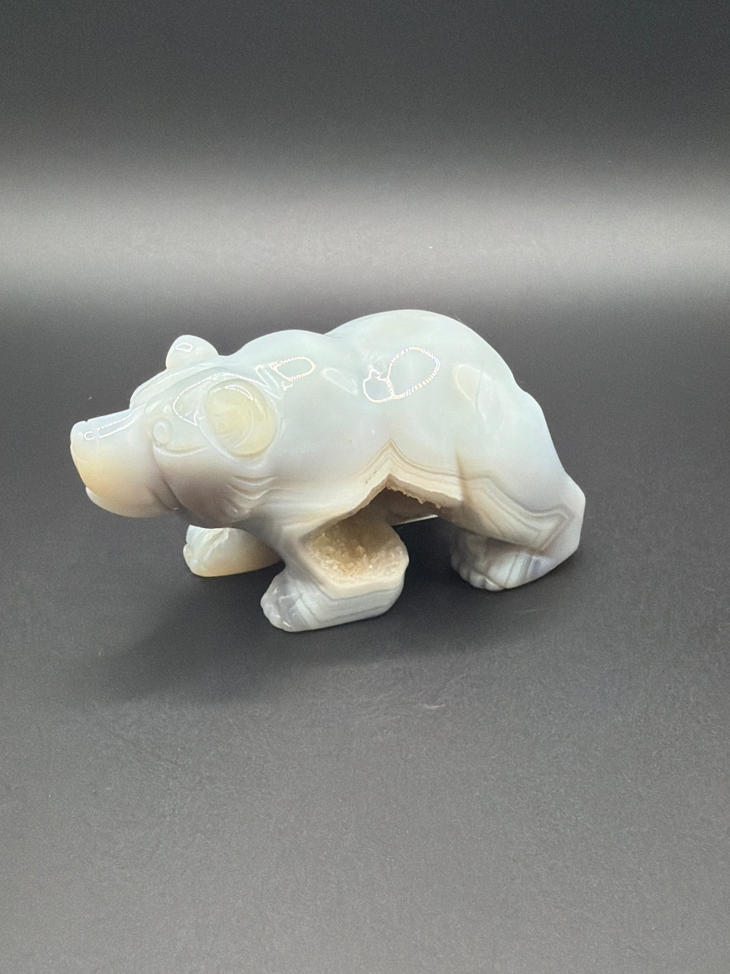 Druzy Agate Bear