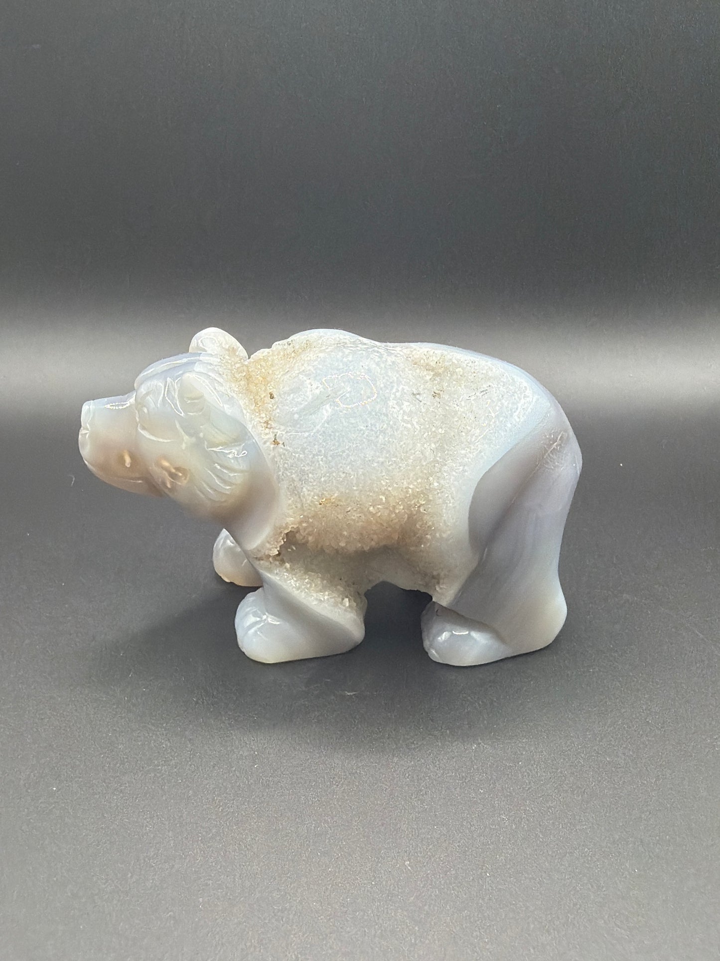 Druzy Agate Bear