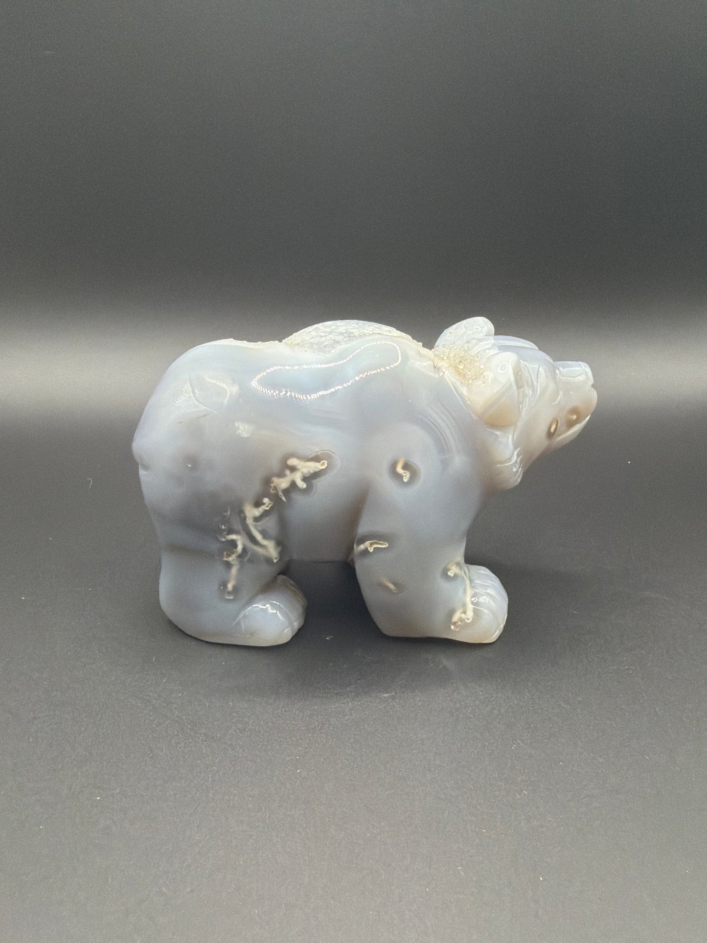 Druzy Agate Bear
