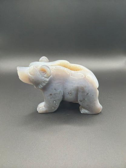 Druzy Agate Bear