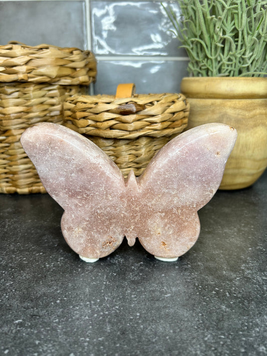 Pink Amethyst Butterfly