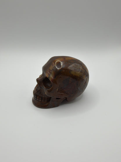 Golden Pietersite Skull