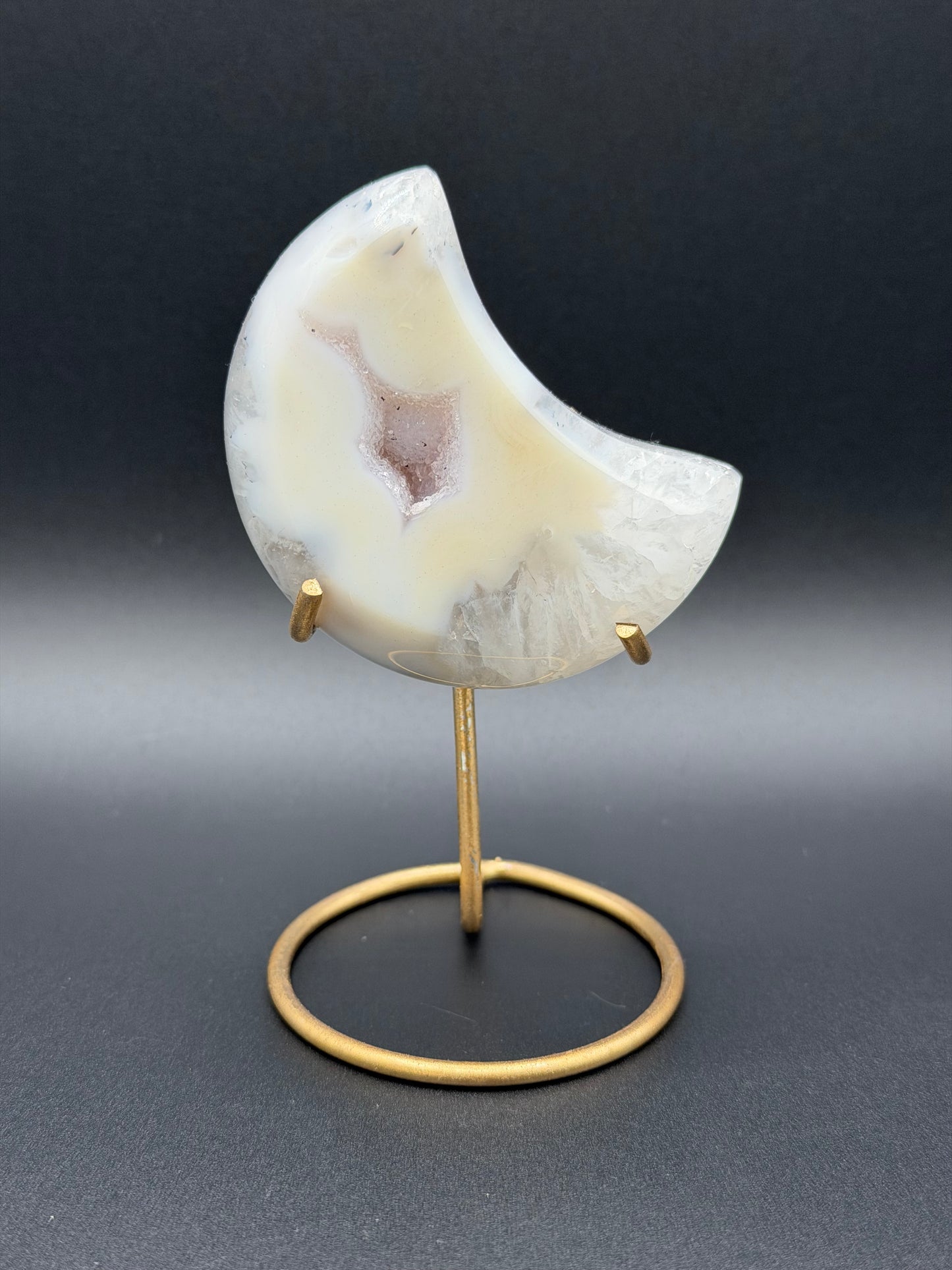 Druzy Agate Moon