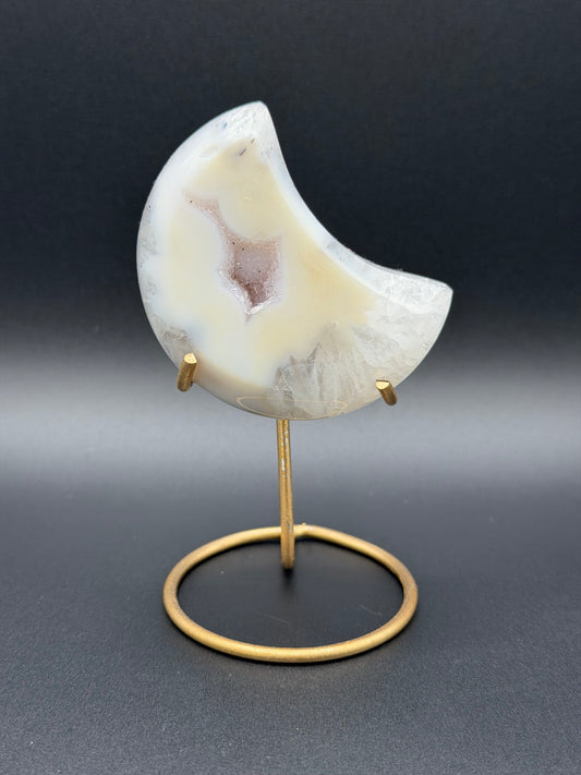 Druzy Agate Moon