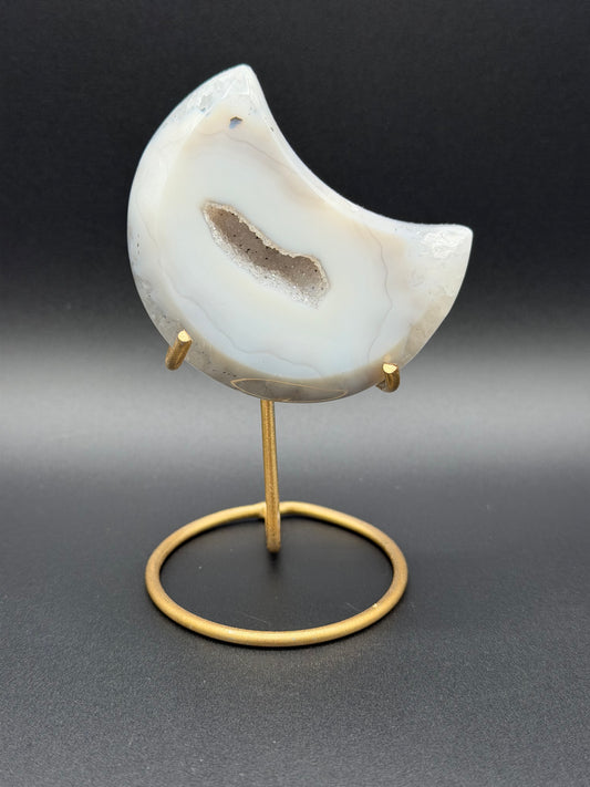 Druzy Agate Moon