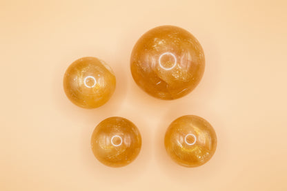 Honey Optical Calcite Spheres