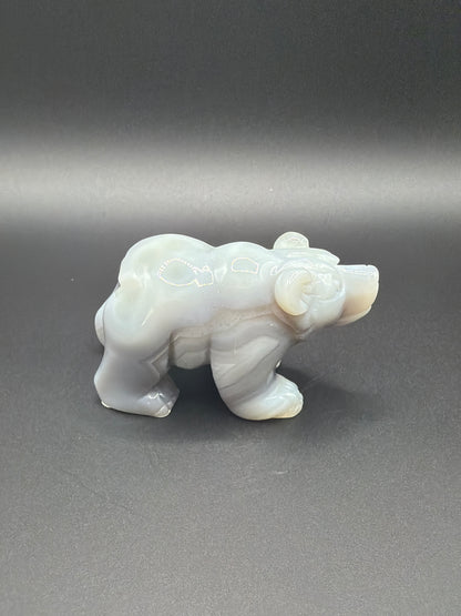 Druzy Agate Bear
