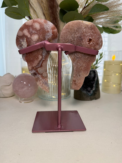 Pink Amethyst Angel Wings