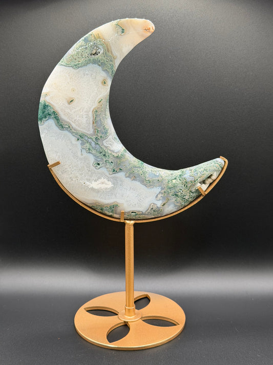 Moss Agate Moon