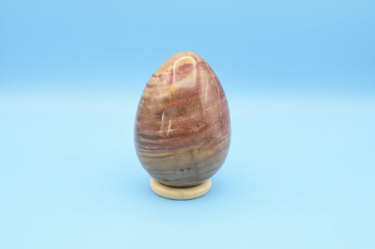 Pink Petrified Wood Egg