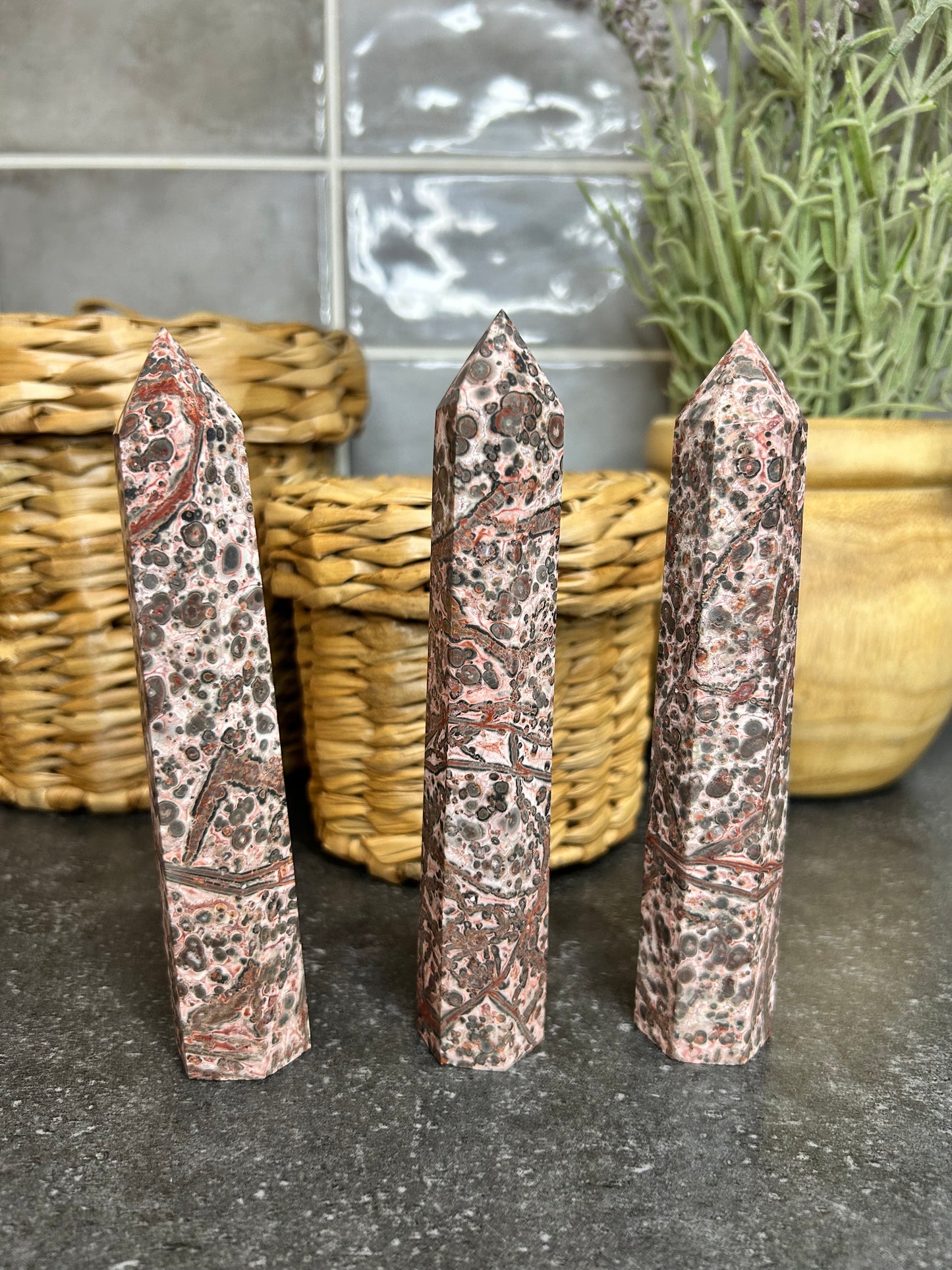 Leopard Skin Jasper Towers