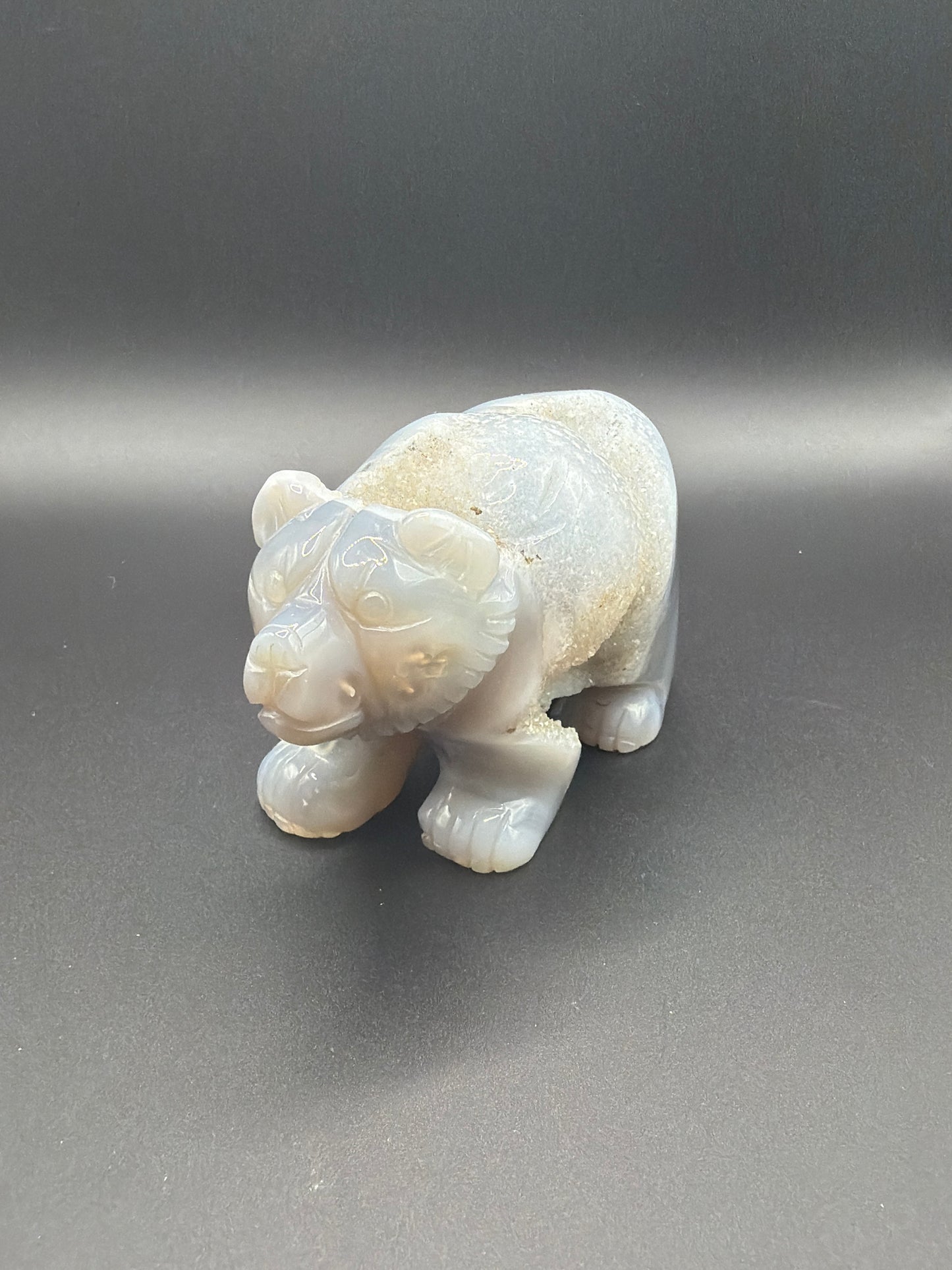 Druzy Agate Bear