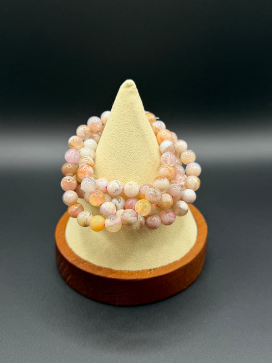 Flower Agate Bracelets