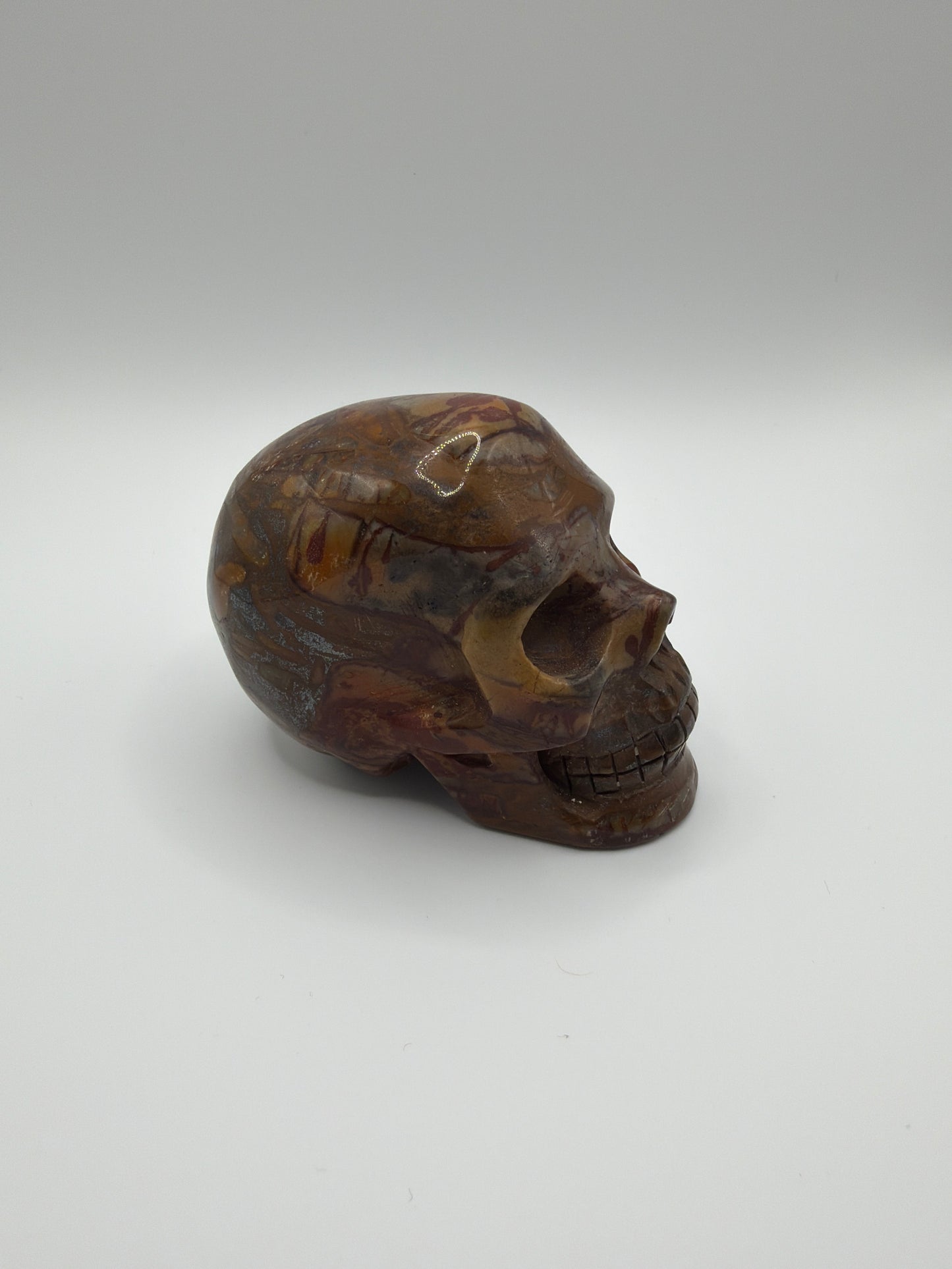 Golden Pietersite Skull