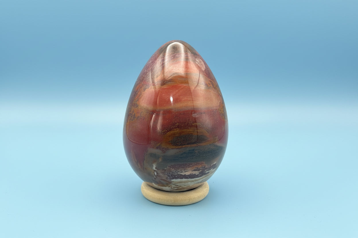Pink Petrified Wood Egg