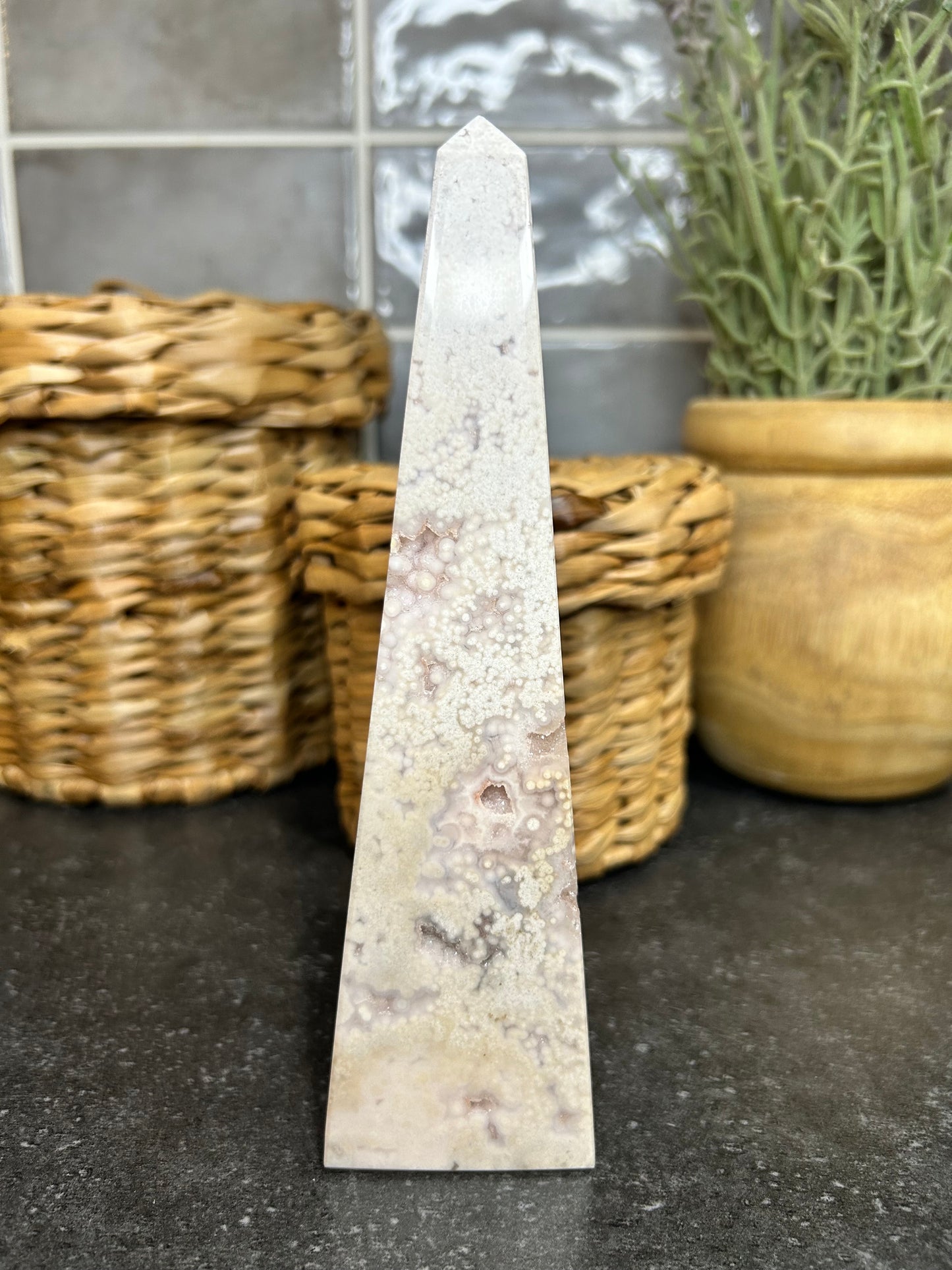 Orby Pink Amethyst Obelisk