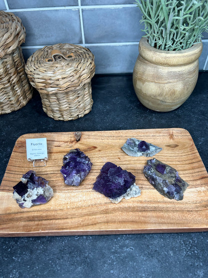 Etched Purple Fluorite Specimens