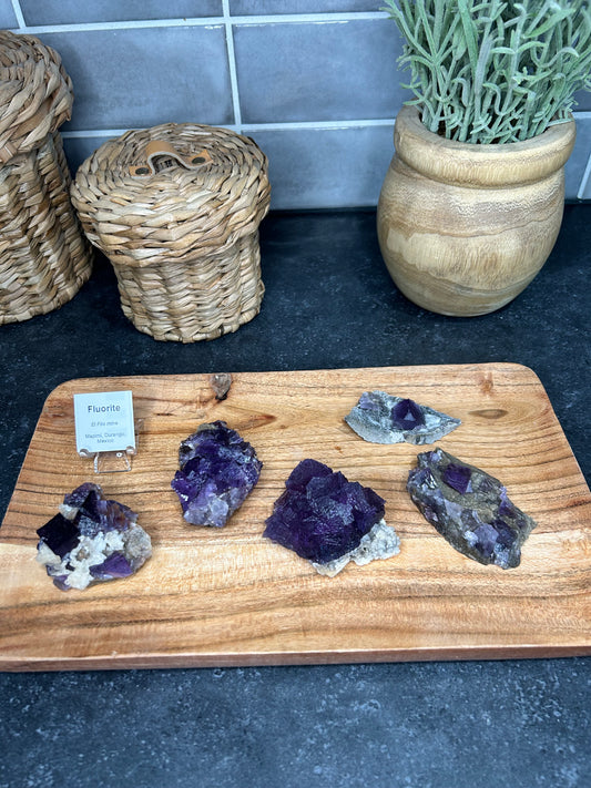 Etched Purple Fluorite Specimens