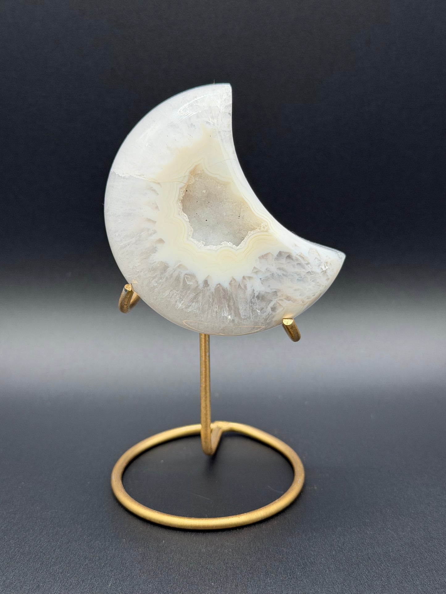 Druzy Agate Moon