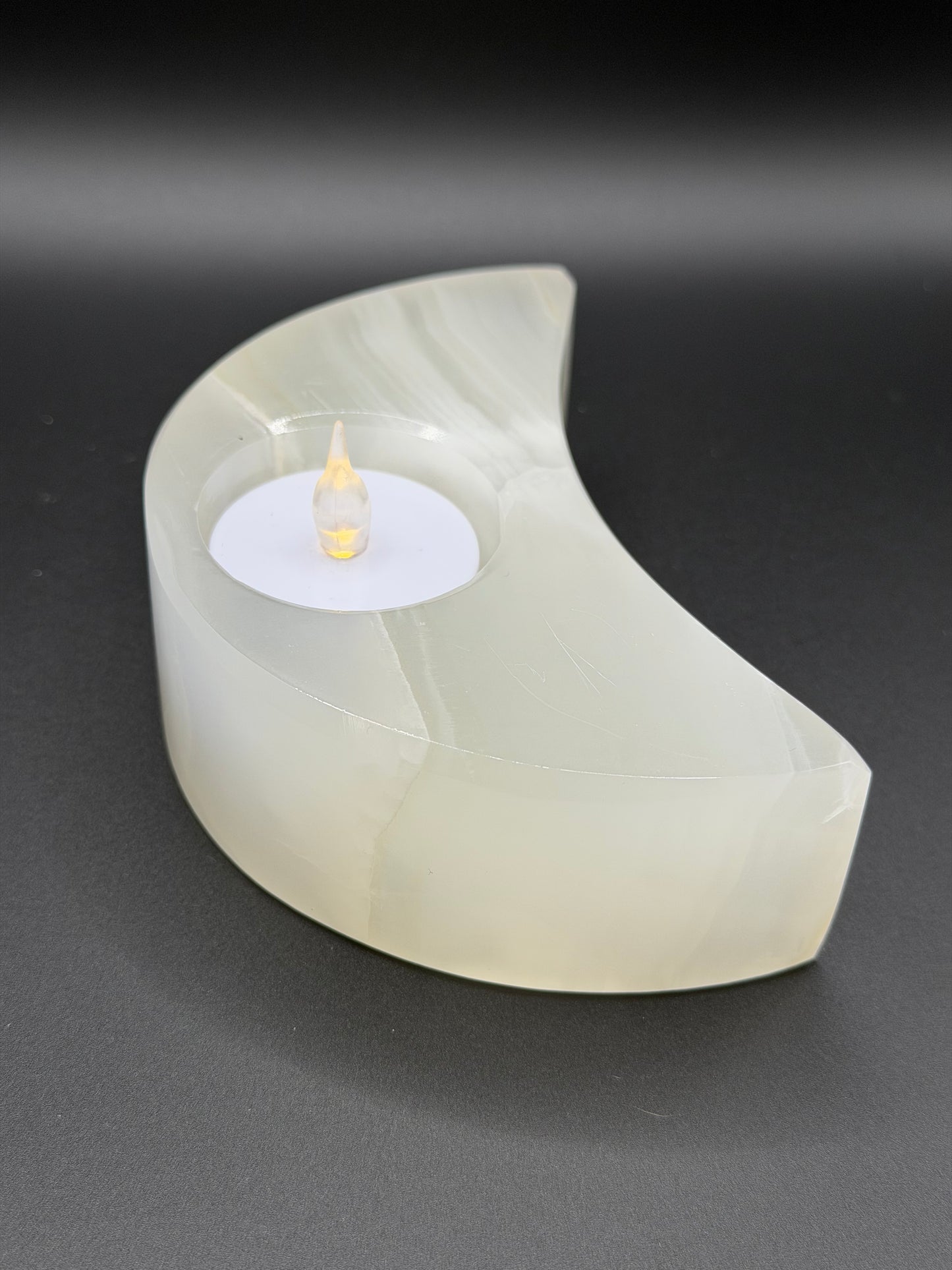 Onyx Moon Tea Light Holder - Option A