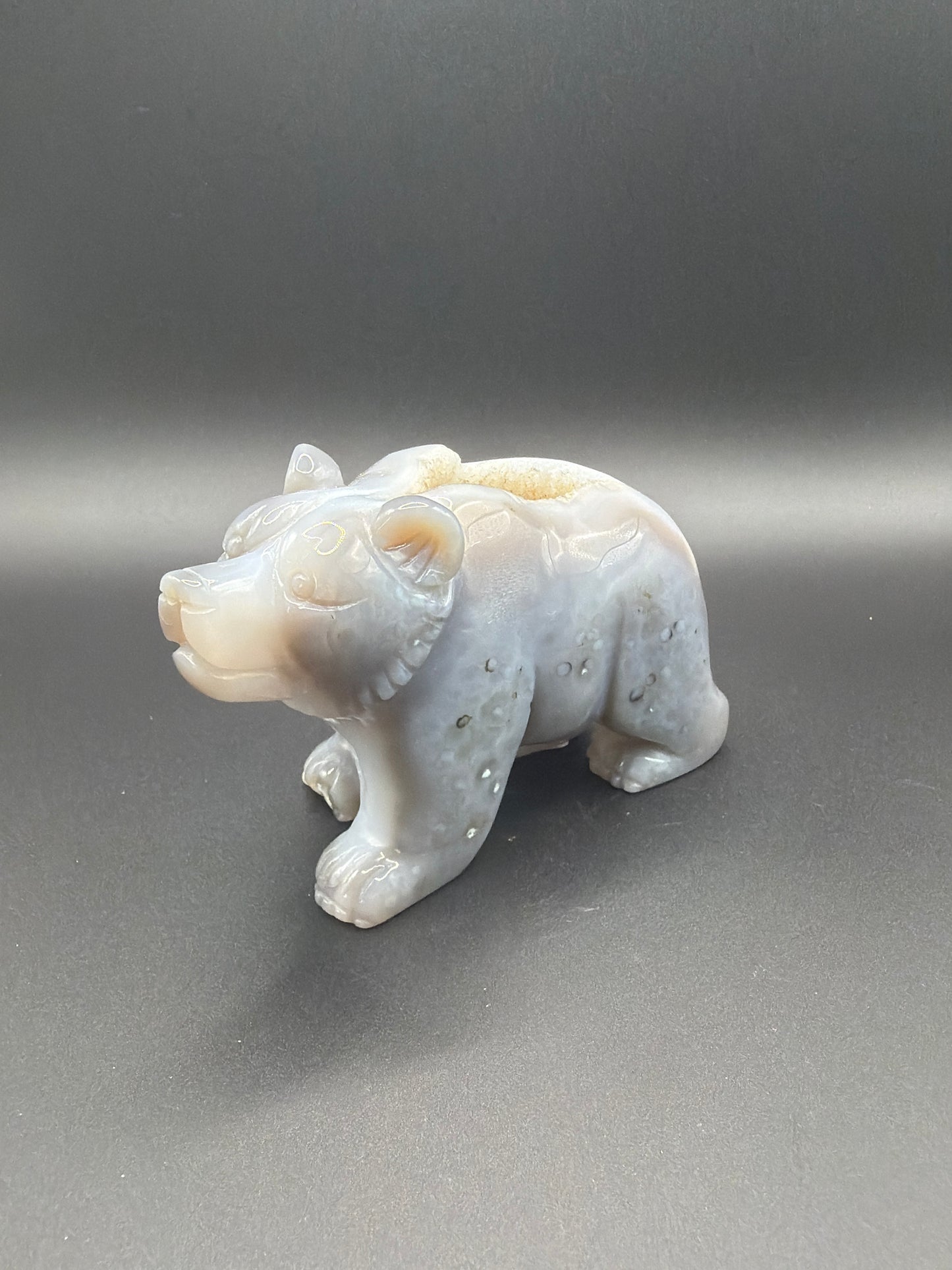 Druzy Agate Bear