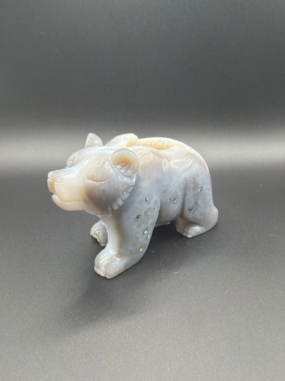 Druzy Agate Bear