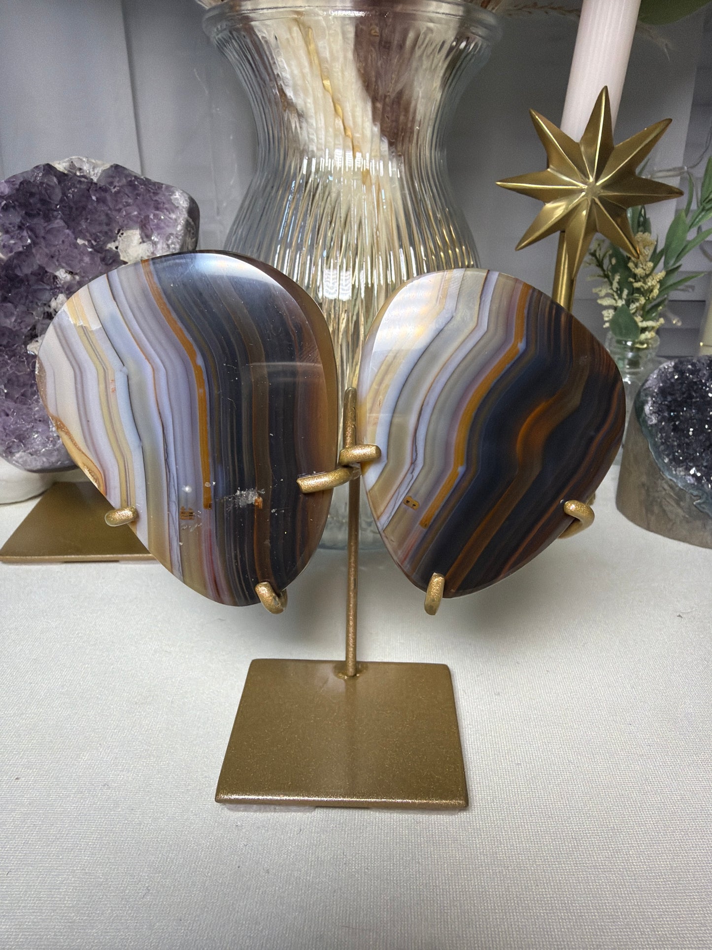 Agate Slice Pair
