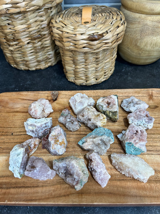Intuitively Chosen Pink Amethyst Geodes