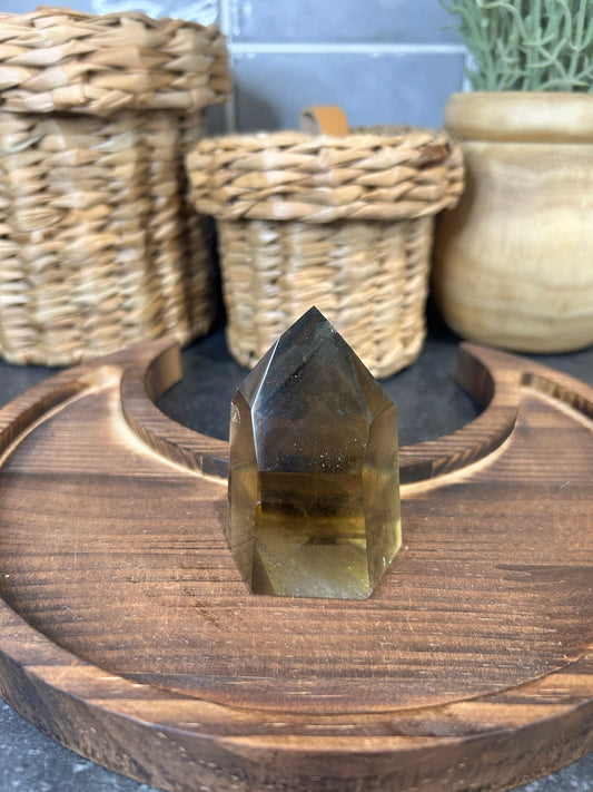 Smokey Citrine with Phantoms Tower