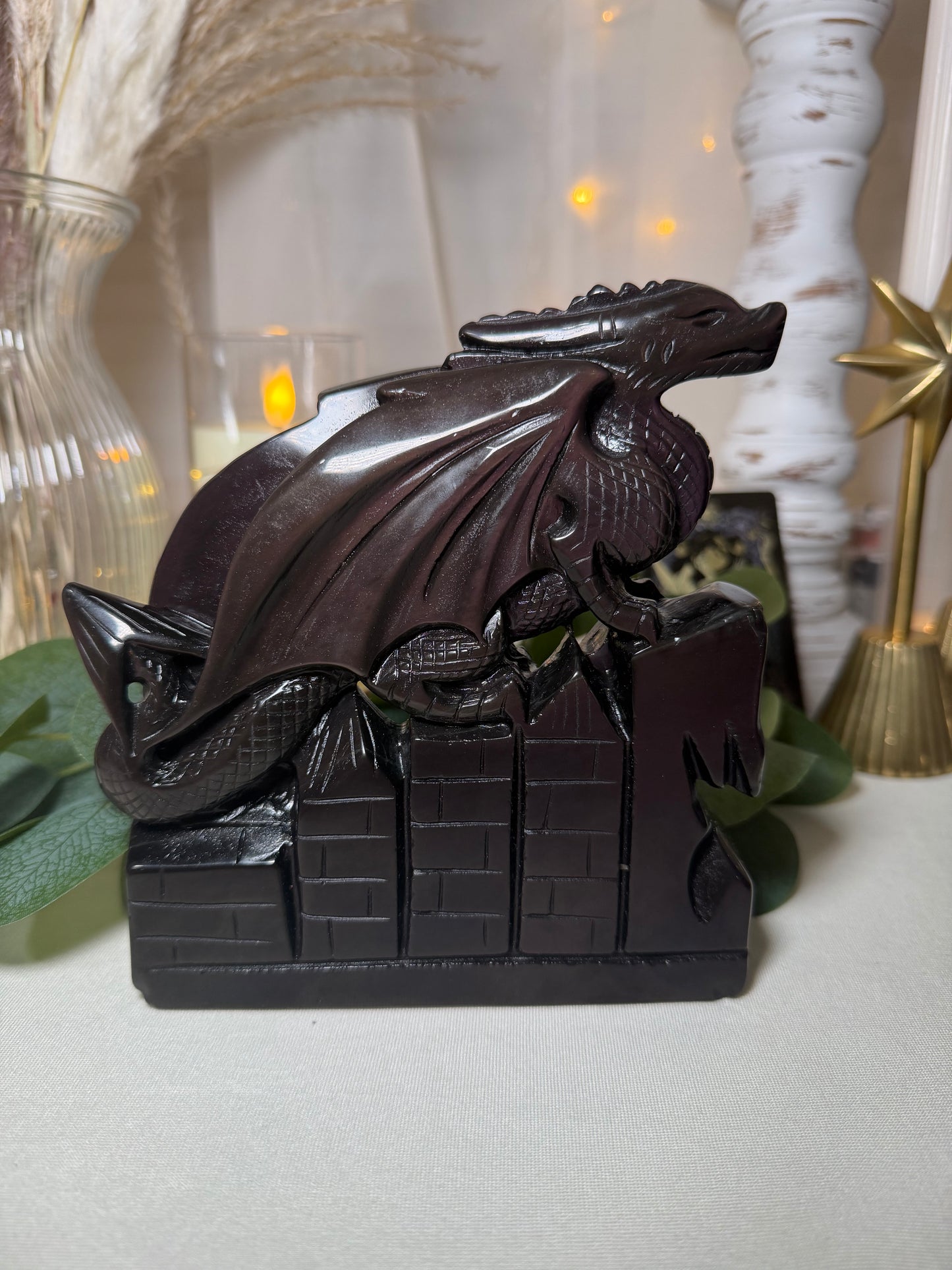 Rainbow Obsidian Dragon