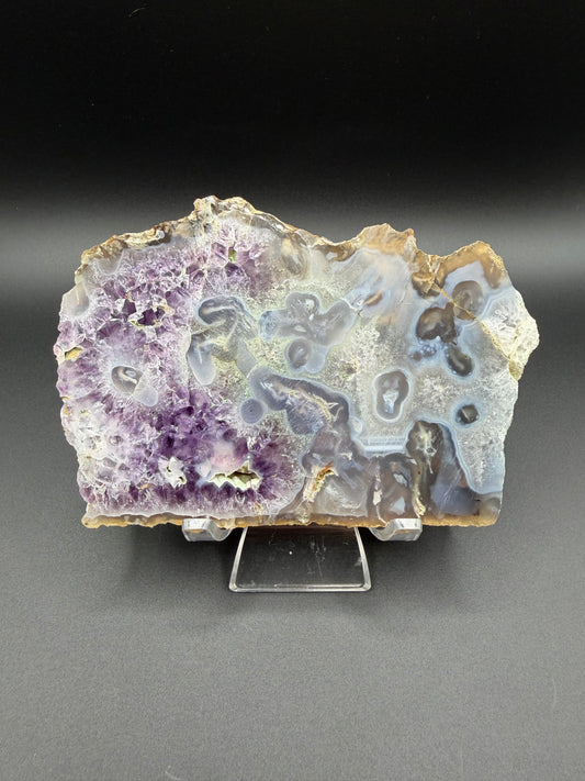 Amethyst & Moss Agate Slab