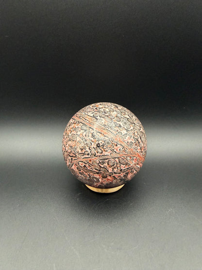 Pink Leopard Skin Jasper Sphere