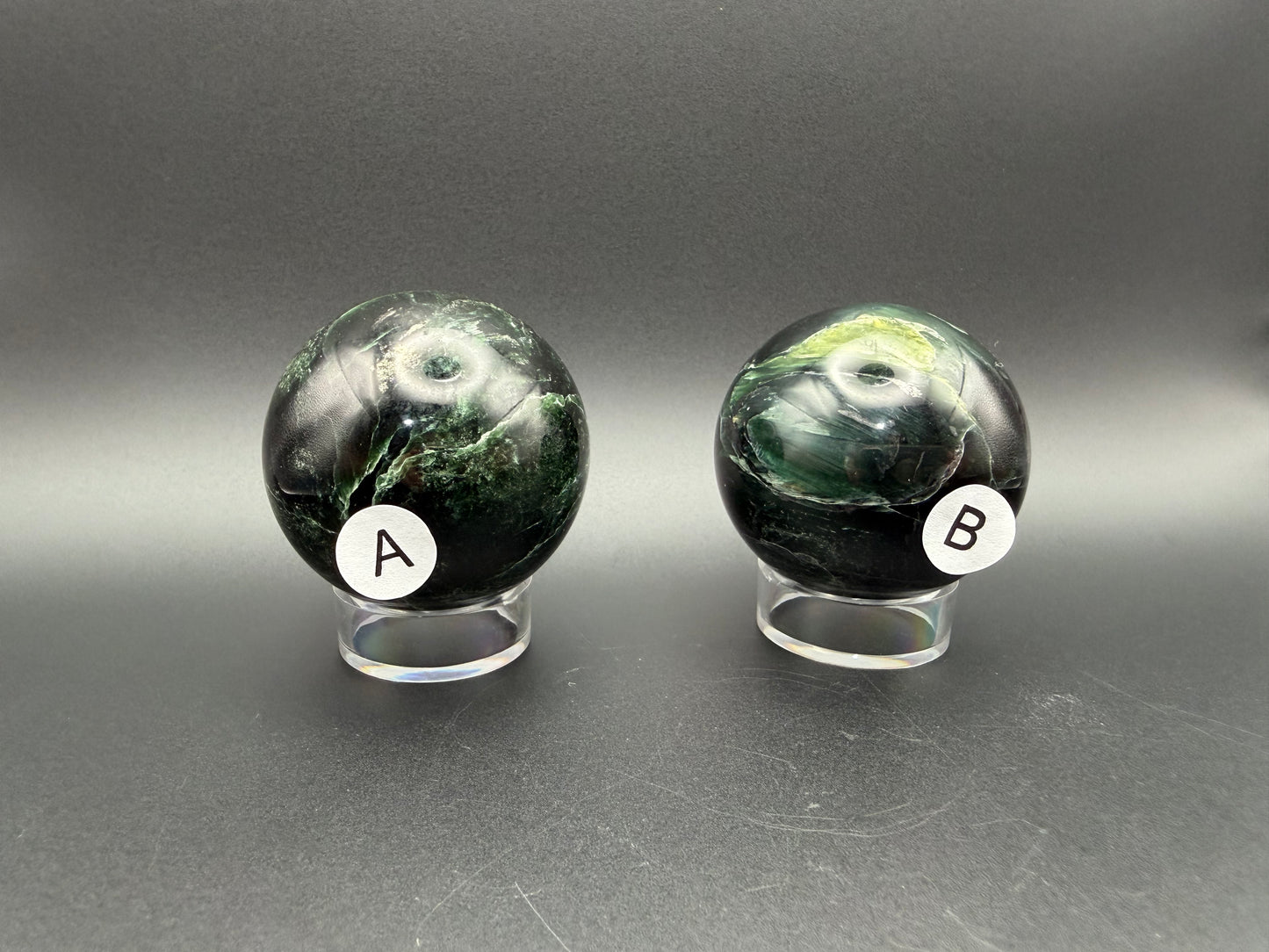 Green Kyanite Spheres