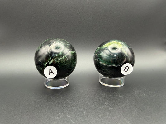 Green Kyanite Spheres