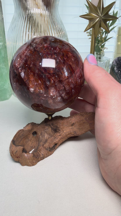Fire Quartz Sphere